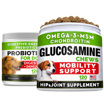 Glucosamine + Probiotics Treats Combo