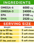 Glucosamine + Omega 3 Treats Combo