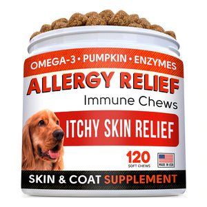 StrellaLab Immune Chews (Allergy Relief + Probiotics Treats Combo)