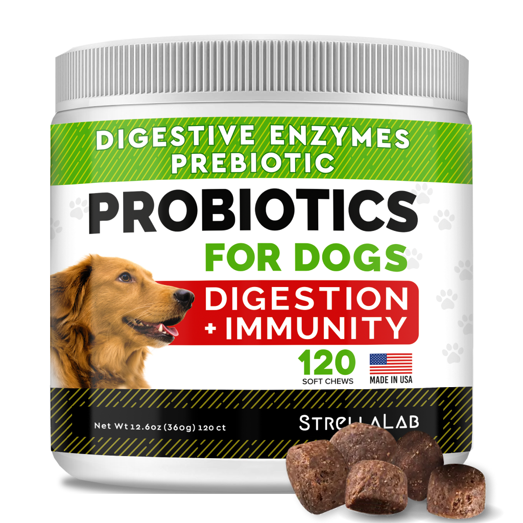 Dog Probiotics Treats for Picky Eaters - Enzymes & Prebiotics